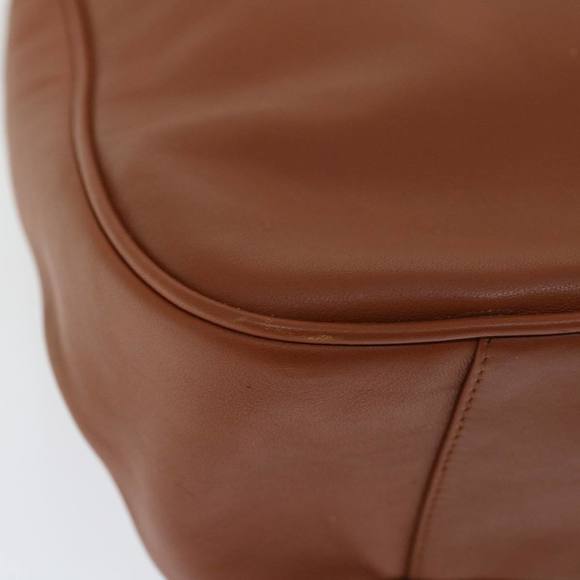 GUCCI Bamboo Shoulder Bag Leather 2way Brown Auth 70243 - Picture 9 of 16